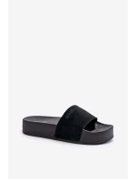 Dámské sandály na platformě z semiše Big Star model 21655540 černé - Big Star Shoes Dámské sandály na platformě z semiše Big Star model 21655540 černé - Big Star Shoes