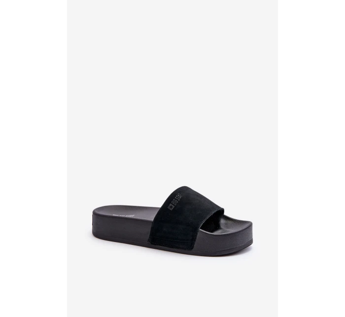 Dámské sandály na platformě z semiše Big Star model 21655540 černé - Big Star Shoes Dámské sandály na platformě z semiše Big Star model 21655540 černé - Big Star Shoes