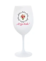 AŤ ŽIJE LÁSKA! - bílá sklenice na víno 350 ml AŤ ŽIJE LÁSKA! - bílá sklenice na víno 350 ml