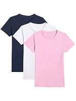 Dámské tričko (SET 3 triček) 4F 4FWMM00TTSHF3306-10S-20S-56S Dámské tričko (SET 3 triček) 4F 4FWMM00TTSHF3306-10S-20S-56S