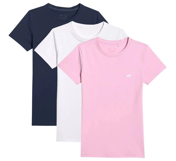 Dámské tričko (SET 3 triček) 4F 4FWMM00TTSHF3306-10S-20S-56S Dámské tričko (SET 3 triček) 4F 4FWMM00TTSHF3306-10S-20S-56S