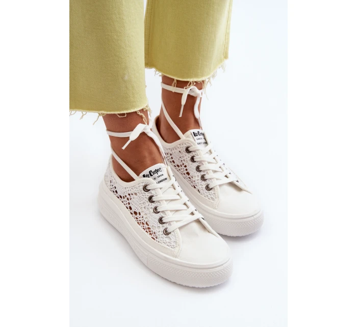 Dámské krajkové tenisky model 21649979 bílé - Lee Cooper