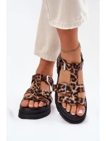 Dámské sandály z eko kůže s přezkami model 21699606 - Boto Dámské sandály z eko kůže s přezkami model 21699606 - Boto