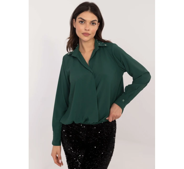 Košile DHJ KS 15260.96 tmavě zelená