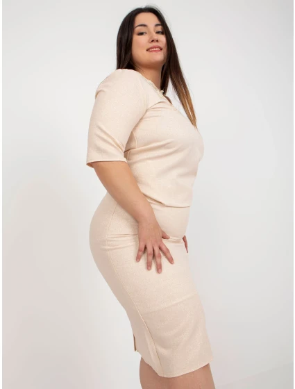 Sukně LK SD 506697.95 broskví Sukně LK SD 506697.95 broskví