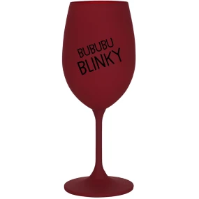 BUBUBUBLINKY - bordovy pohár na víno 350 ml BUBUBUBLINKY - bordovy pohár na víno 350 ml