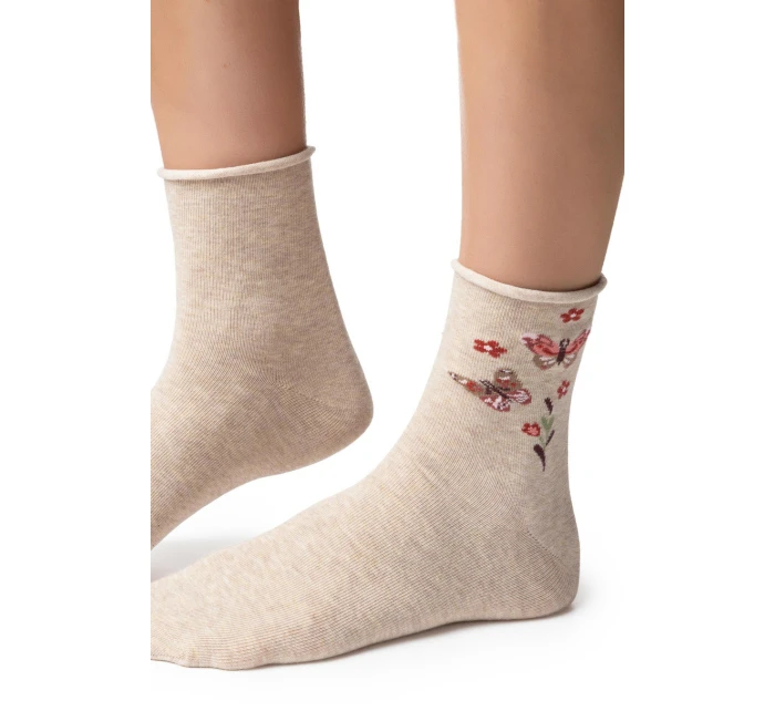 Dámské vzorované ponožky 099