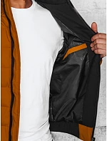 FashionStreet pánská prošívaná velbloudí bunda TX4650 FashionStreet pánská prošívaná velbloudí bunda TX4650
