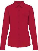 Kariban K 549 Popelínová halenka "Jessica" s dlouhým rukávem 20.K549 classic red