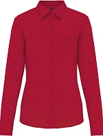 Kariban K 549 Popelínová halenka "Jessica" s dlouhým rukávem 20.K549 classic red