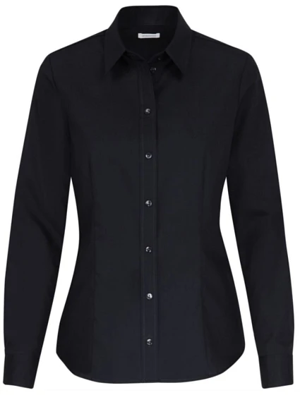 Seidensticker Blouse Regular LSL Popelínová halenka s dlouhým rukávem 78.0604 black Seidensticker Blouse Regular LSL Popelínová halenka s dlouhým rukávem 78.0604 black