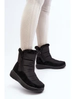 Dámské zimní boty s kožešinou černé Primose