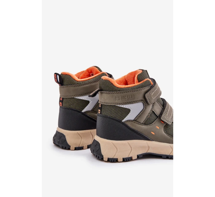 Zateplené Sněhové Boty Dětské Big Star model 21675329 Khaki - Big Star Shoes