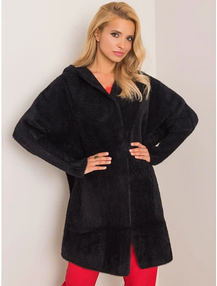 Dámský kabát MBM PL model 22280024 černý - FPrice Dámský kabát MBM PL model 22280024 černý - FPrice