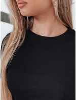 Dámské pruhované mini šaty RIBBINA černé FashionStreet EY2581 Dámské pruhované mini šaty RIBBINA černé FashionStreet EY2581