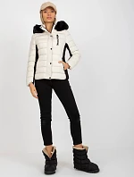 Dámská bunda NM KR BS 202 Světle béžová - Sport chic