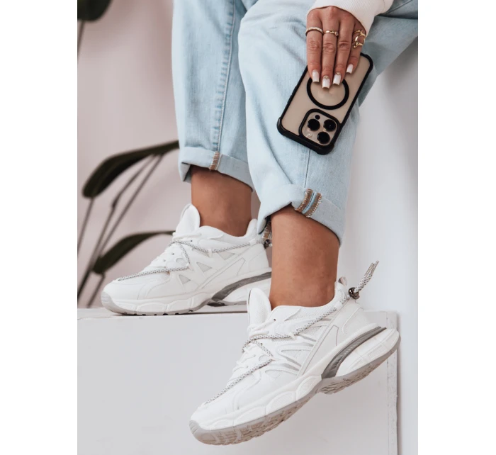 Dámské sportovní tenisky s plochou podrážkou LUXORUNS white FashionStreet ZY0617
