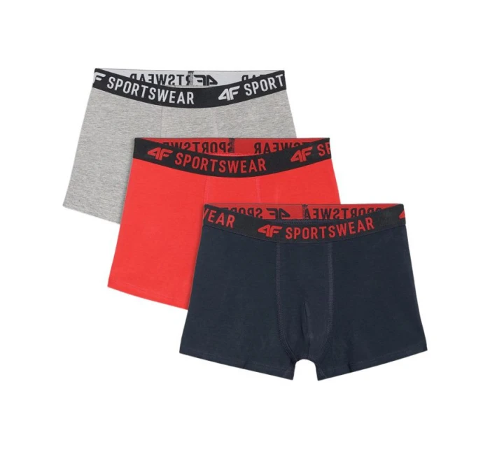 Chlapecké boxerky 4F M061 3ks vícebarevné 4FJWAW25UBXSM061 90S Chlapecké boxerky 4F M061 3ks vícebarevné 4FJWAW25UBXSM061 90S