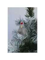 DLOUHOVOUSÝ PŘÍVĚŠEK ŠEDÝ SANTA CLAUS DLOUHOVOUSÝ PŘÍVĚŠEK ŠEDÝ SANTA CLAUS