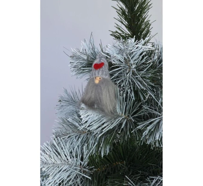 DLOUHOVOUSÝ PŘÍVĚŠEK ŠEDÝ SANTA CLAUS DLOUHOVOUSÝ PŘÍVĚŠEK ŠEDÝ SANTA CLAUS