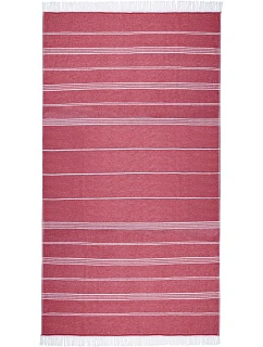 The One Towelling Recycled Hamam Towel Hamam ručník "Recycled" 48.1059 red