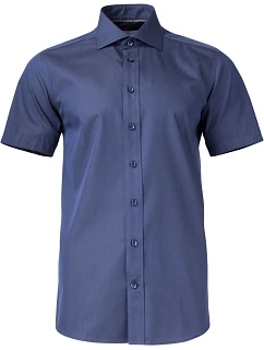 J.Harvest & Frost YB 50 S/S Regular Men Keprová košile s krátkým rukávem 63.5011 navy