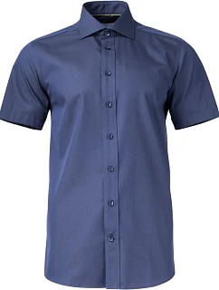 J.Harvest & Frost YB 50 S/S Regular Men Keprová košile s krátkým rukávem 63.5011 navy