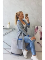Dvoubarevná pláštěnka s kapucí chrpová+šedá