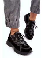 Dámské kožené sportovní boty M01/2 Zazoo černé