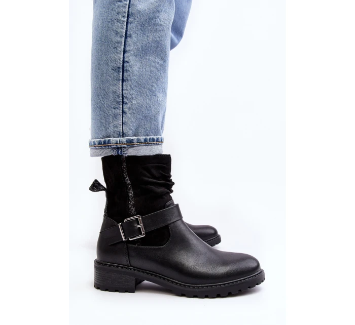 Dámské boty s podpatku s černé model 21640361 - Boto