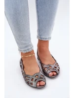 Vzorované baleríny s  stříbrné model 21685306 - Boto