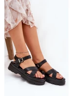 Dámské Sandály Na Platformě Z Eko Kůže Černé Gevinniser Dámské Sandály Na Platformě Z Eko Kůže Černé Gevinniser