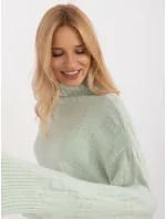 Sweter AT SW  pistacjowy model 20463774 - FPrice
