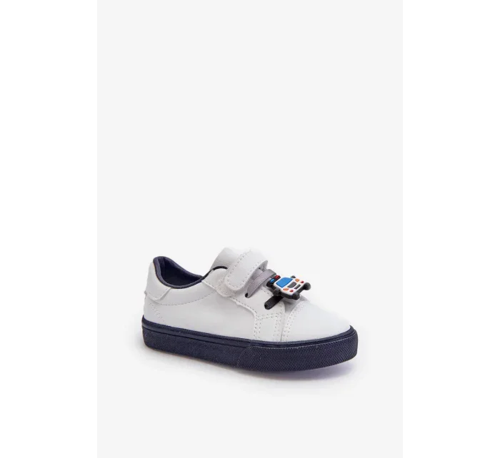 Dětské tenisky Tenisky se špendlíkem, bílá a námořnická modrá Pennyn Dětské tenisky Tenisky se špendlíkem, bílá a námořnická modrá Pennyn