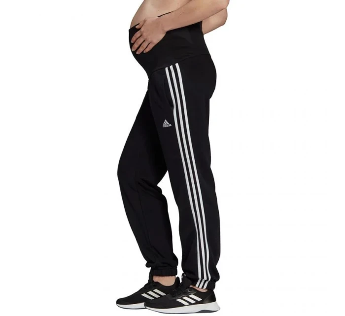 Dámské těhotenské kalhoty / tepláky Essentials W GS8614 Černá s bílou - Adidas