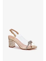 Sandály na podpatku model 213936 Step in style Sandály na podpatku model 213936 Step in style