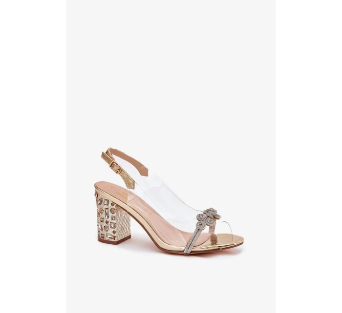 Sandály na podpatku model 213936 Step in style Sandály na podpatku model 213936 Step in style