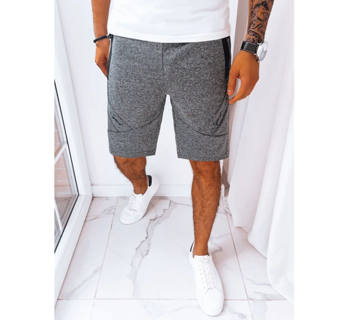 Pánské tmavě šedé teplákové šortky Dstreet model 21968863 - FashionStreet