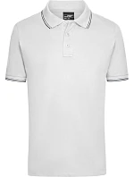 Daiber JN 986 Pánské piqué polo 02.0986 white/navy Daiber JN 986 Pánské piqué polo 02.0986 white/navy