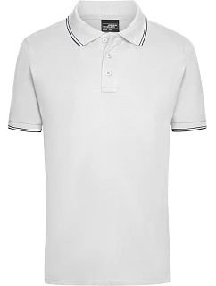 Daiber JN 986 Pánské piqué polo 02.0986 white/navy