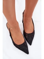 Krajkové Lodičky Sandály S  Černé model 21699340 - Boto