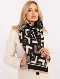 Szalik AT SZ 23158.32 czarno biały