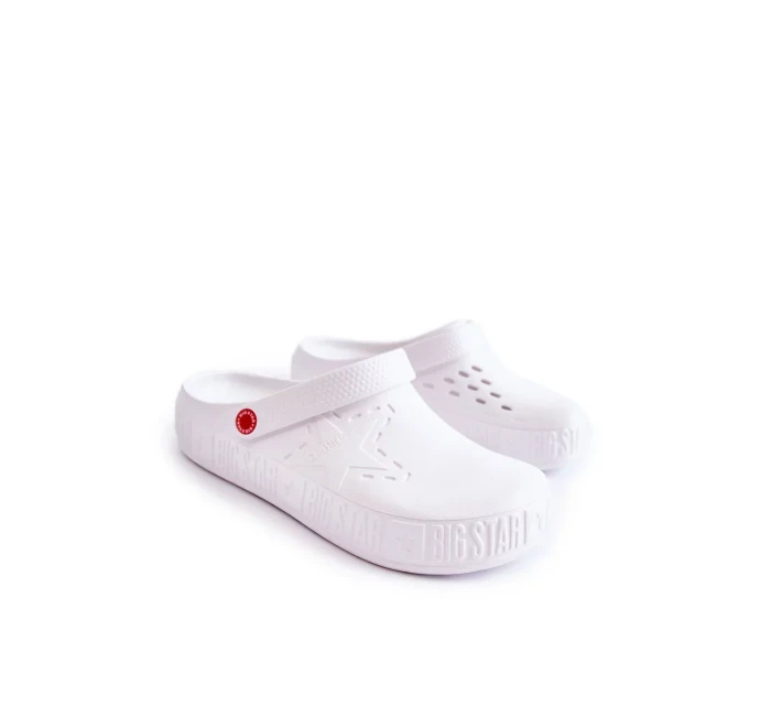 Pánské lehké pantofle Kroks Big Star II175003 Bílé Pánské lehké pantofle Kroks Big Star II175003 Bílé