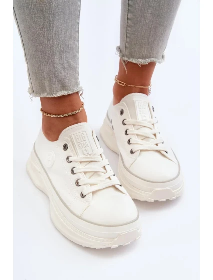 Dámské tenisky na masivní podrážce Big Star White Dámské tenisky na masivní podrážce Big Star White