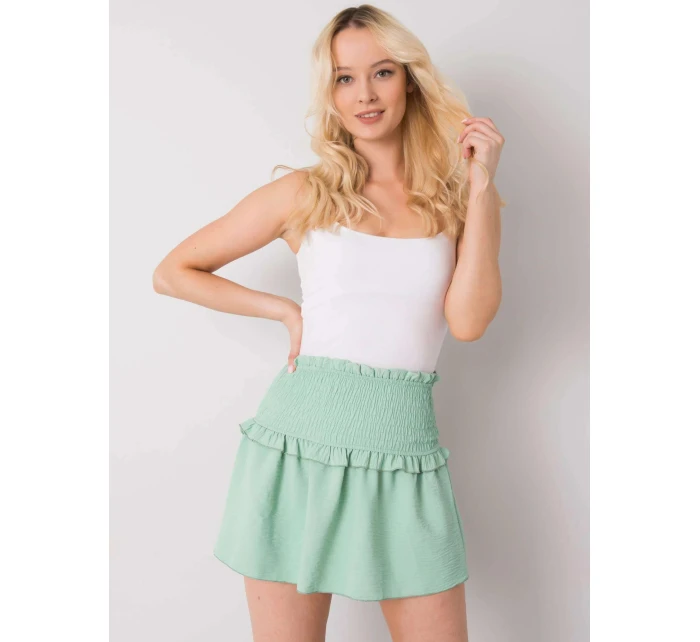 Dámská sukně TW SD BI 26716.47 mátová - FPrice Dámská sukně TW SD BI 26716.47 mátová - FPrice