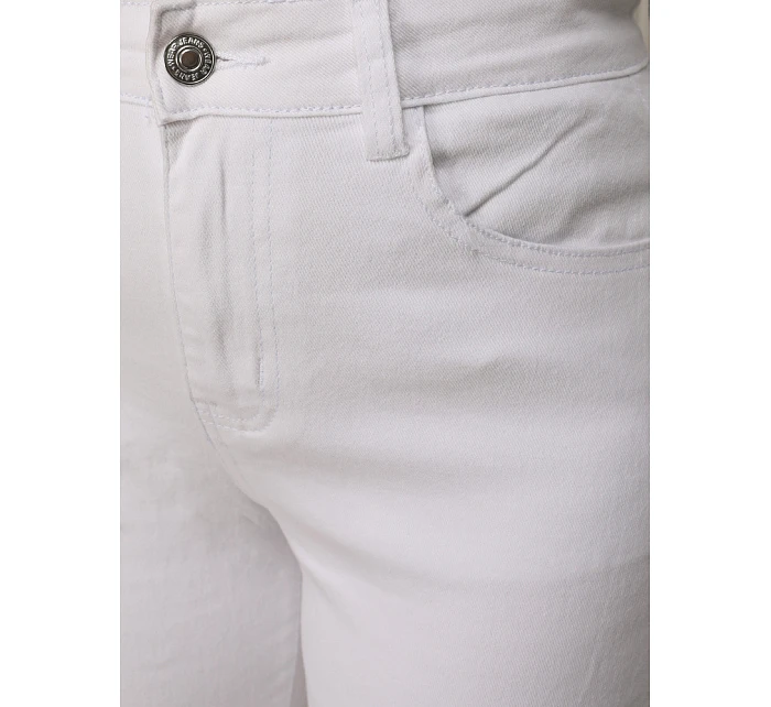 Jeansy damskie wide leg z wysokim stanem białe model 22109995 - FashionStreet