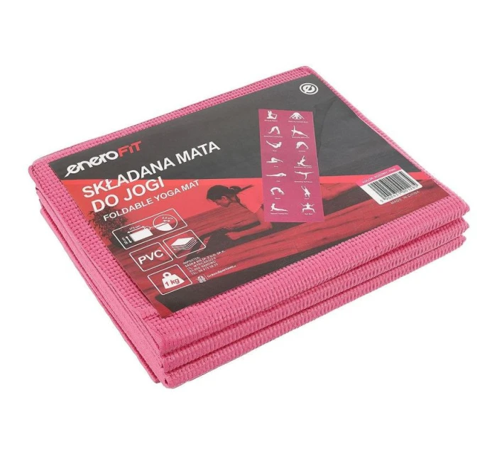 Skládací podložka na jógu 1700x600x5MM RED ENERO FIT