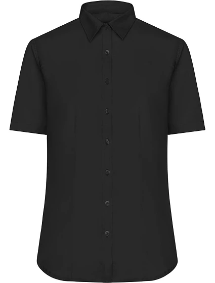 Daiber JN 683 Mikro keprová halenka s krátkým rukávem 02.0683 black Daiber JN 683 Mikro keprová halenka s krátkým rukávem 02.0683 black