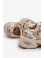 Dětské Sportovní Tenisky Na Suchý Zip Bežové model 21664010 - Boto Dětské Sportovní Tenisky Na Suchý Zip Bežové model 21664010 - Boto