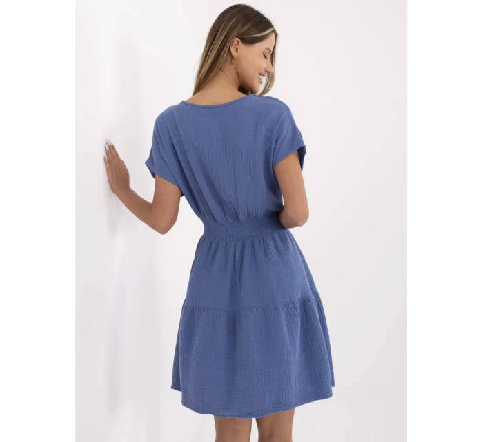 Sukienka MI SK model 21142115 ciemny niebieski - FPrice Sukienka MI SK model 21142115 ciemny niebieski - FPrice